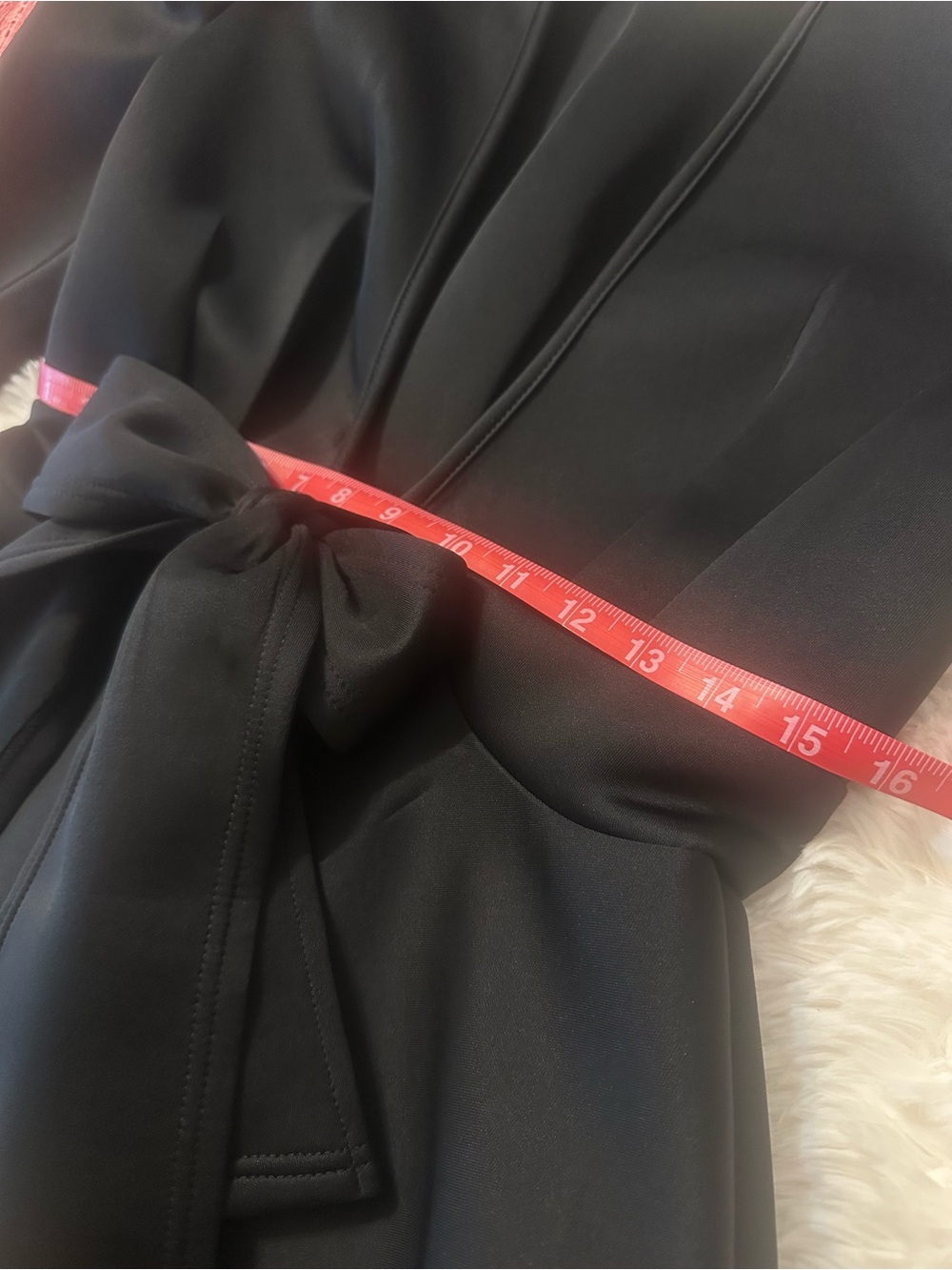 Forever 21 Black Scuba Bow Tie Peplum Jacket Large NWOT - Picture 13 of 16